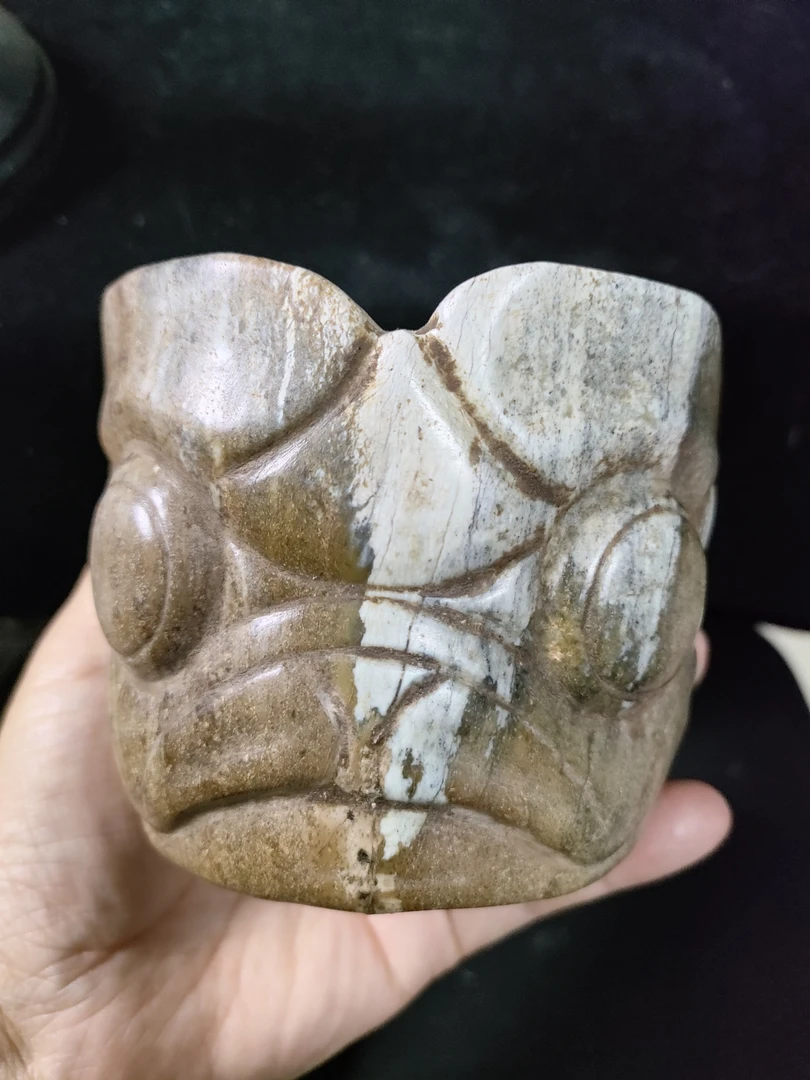 河磨奇石琮形形件