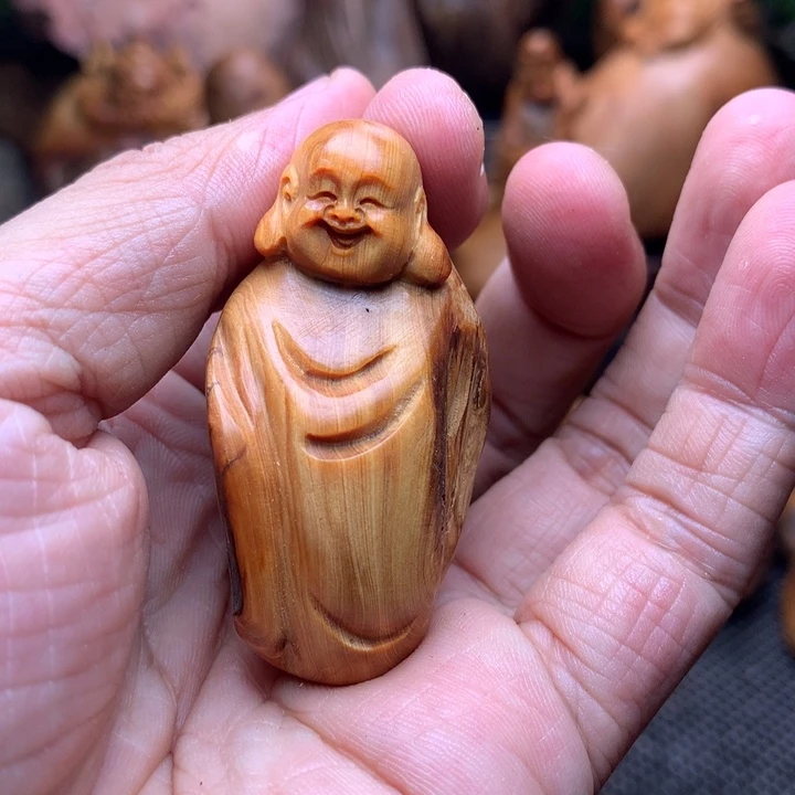 柏木（崖柏）崖柏陈化料手把件