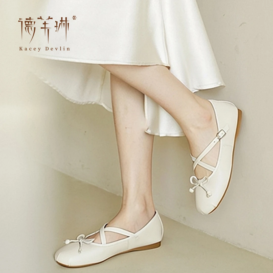 【魏妮妮专属】德芙琳邂逅芭蕾少女2025年春季新款欧若风芭蕾舞鞋