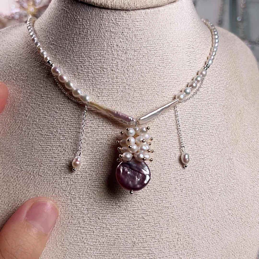 淡水珍珠未镶嵌颈饰