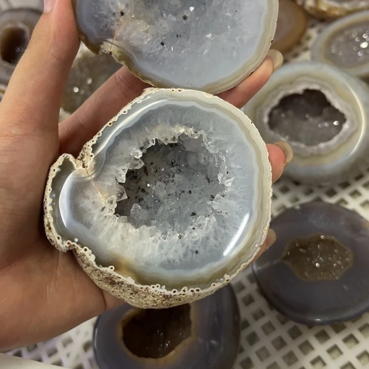 水晶未镶嵌发饰白晶盆