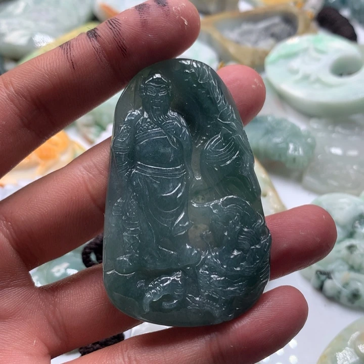 颈饰未镶嵌翡翠保真天然a货翡翠