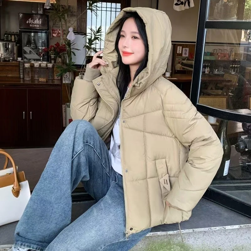 C462#时尚休闲连帽棉衣外套（L.90~120斤）