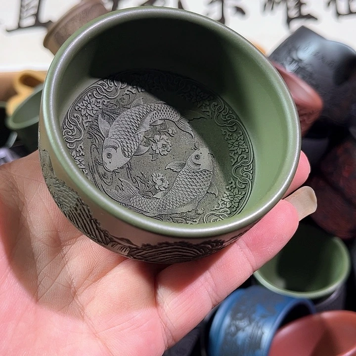 茶杯紫砂全手工紫砂主人杯