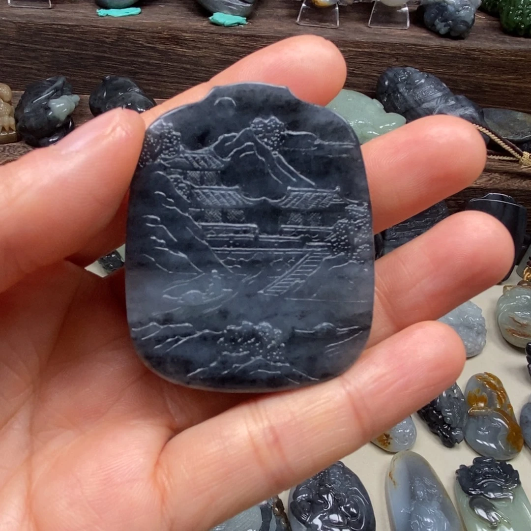 和田玉未镶嵌颈饰