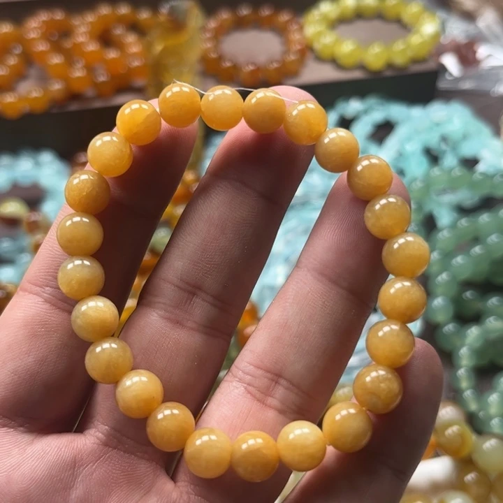 合金蛇纹石玉手链