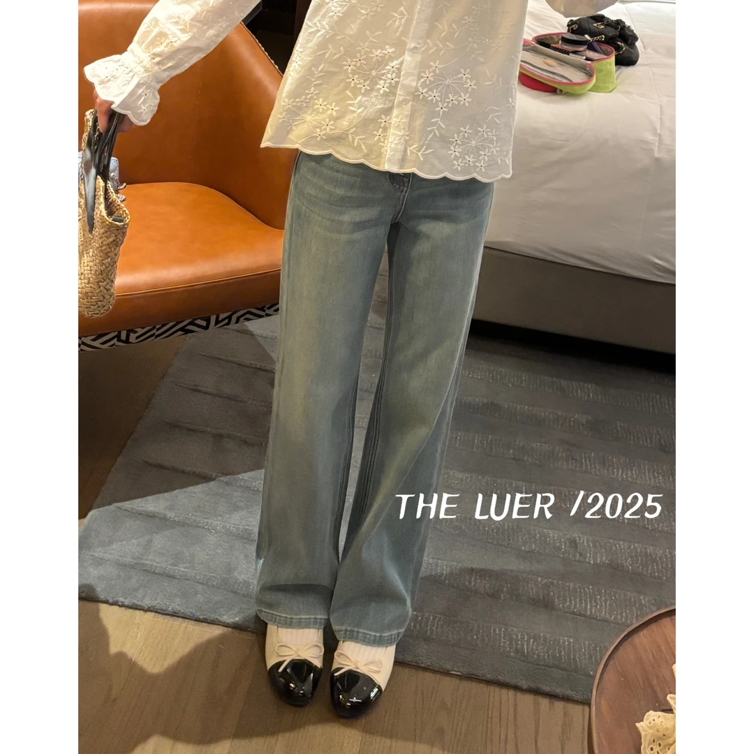 【LUER】筷子裤~小众宽松设计感牛仔裤1155