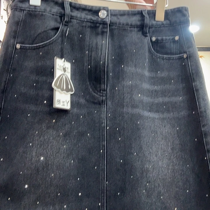 路***金61020，牛仔半裙，S码，