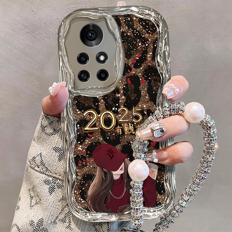 适用于【华为】Nova8Pro高级感豹纹有钱有你新年网红女款手机壳
