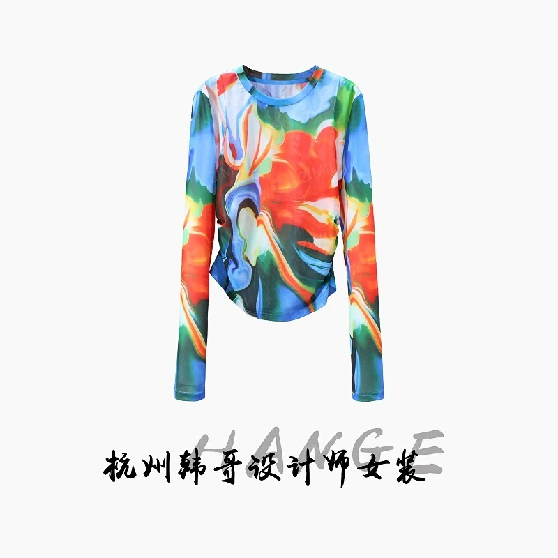 【韩哥女装】2025秋冬新品《设计师定制高弹微透网纱系列》7778-K8