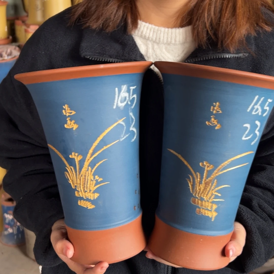 宜兴川阁紫砂花盆