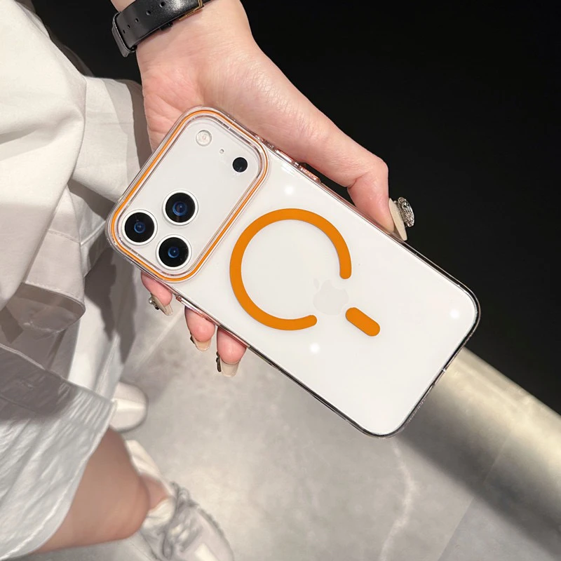 适用iPhone17手机壳15磁吸14Pro全包苹果13promax防摔透明16高清