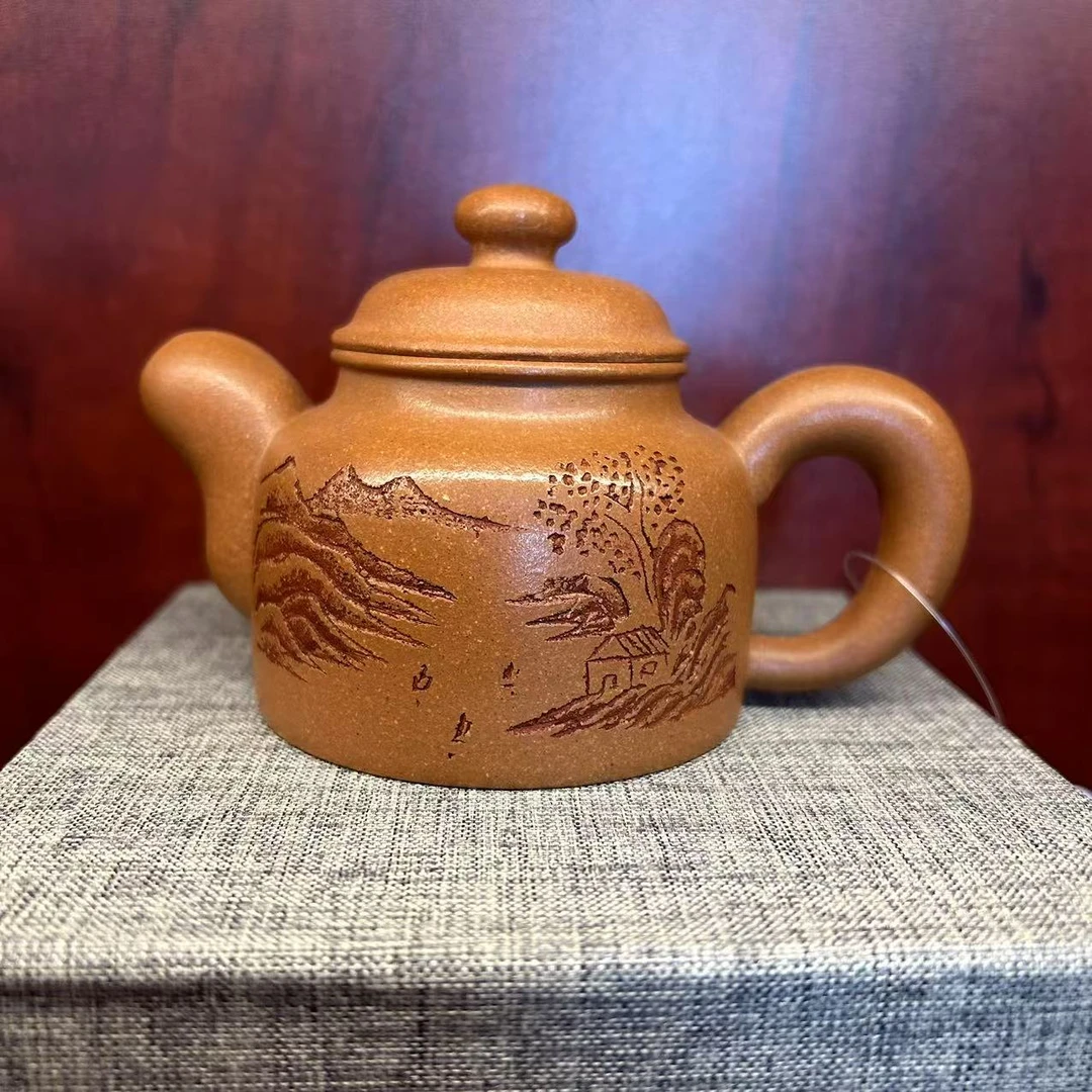 观山道洪德钟 降坡泥 刘群手工紫砂壶