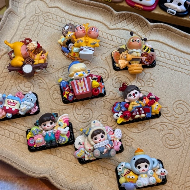 瑕疵浮浮，pvc奶油胶贴片发夹头绳冰箱贴