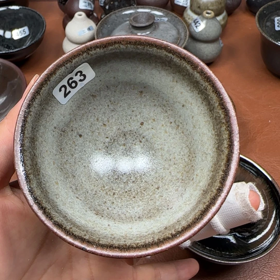茶盏龙窑柴烧原矿原釉（微瑕）263