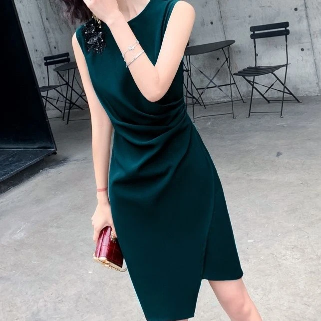 哥弟阿玛施正品宝诗小个子宴会晚礼服裙女气质端庄平时可穿显瘦大