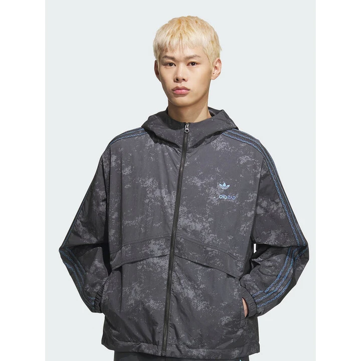 adidas/阿迪达斯三叶草系列男子经典运动连帽夹克外套 KC1433