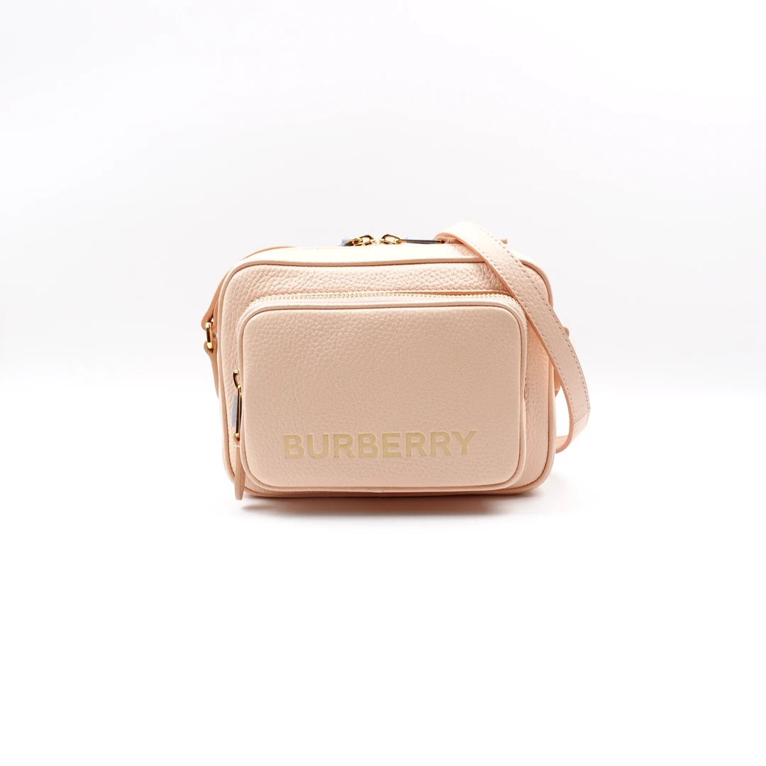 95新 BURBERRY/博柏利 粉色单肩斜挎包 T10156807