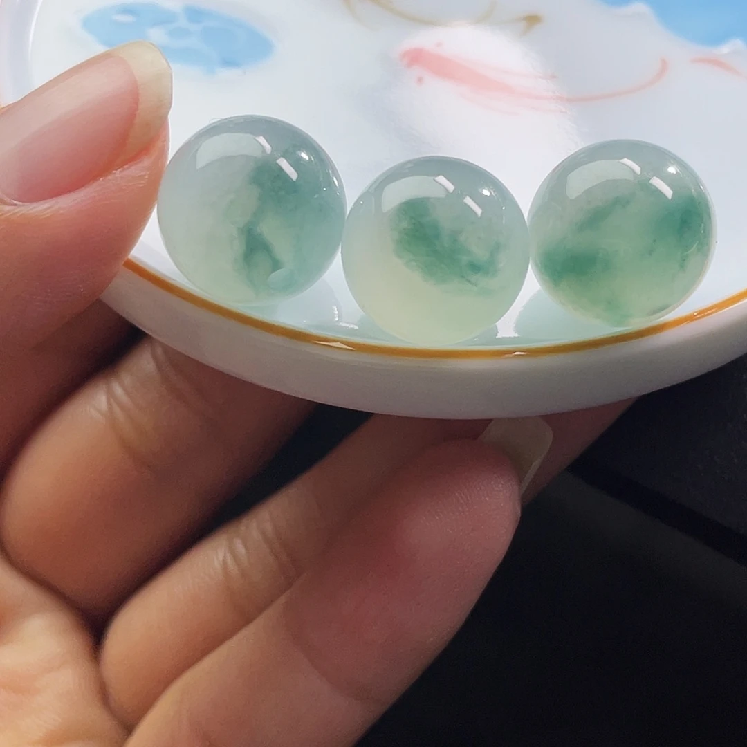 散珠翡翠展示链接勿拍缅甸翡翠a货卡13发其一