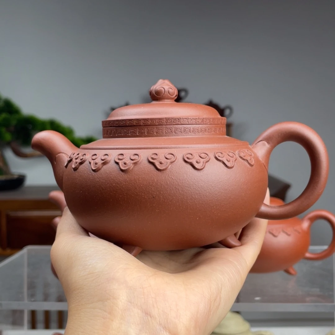 【闪购商品】紫砂茶壶A*?底槽青云肩如意容量360cc