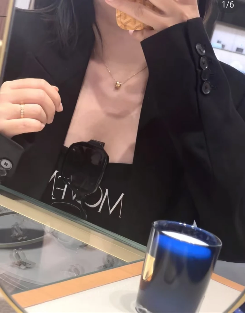 925银手链 【蜂巢圆形项链】气质轻奢时尚百搭