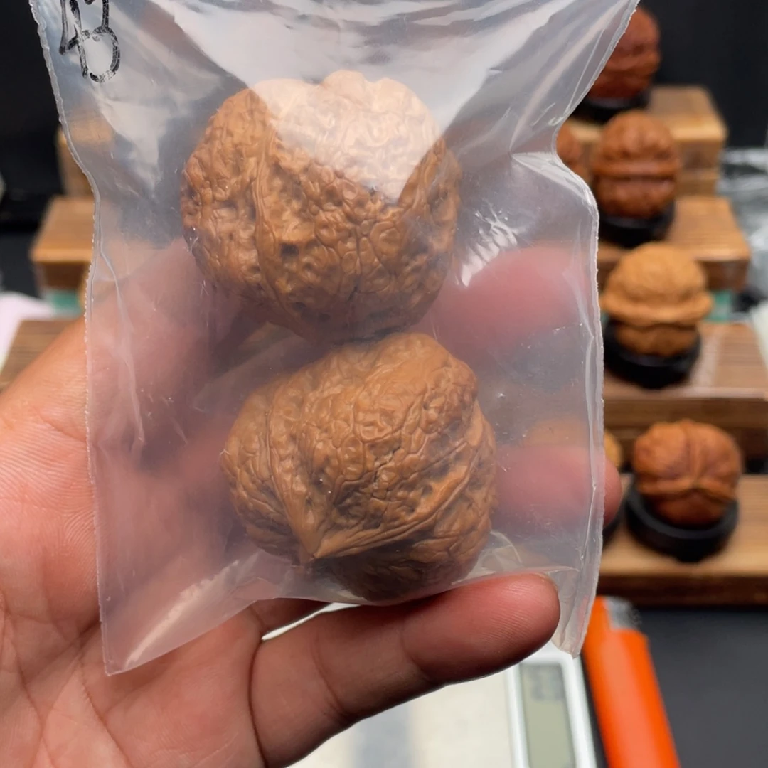 我***柿吊坠文玩核桃通海三棱43尺