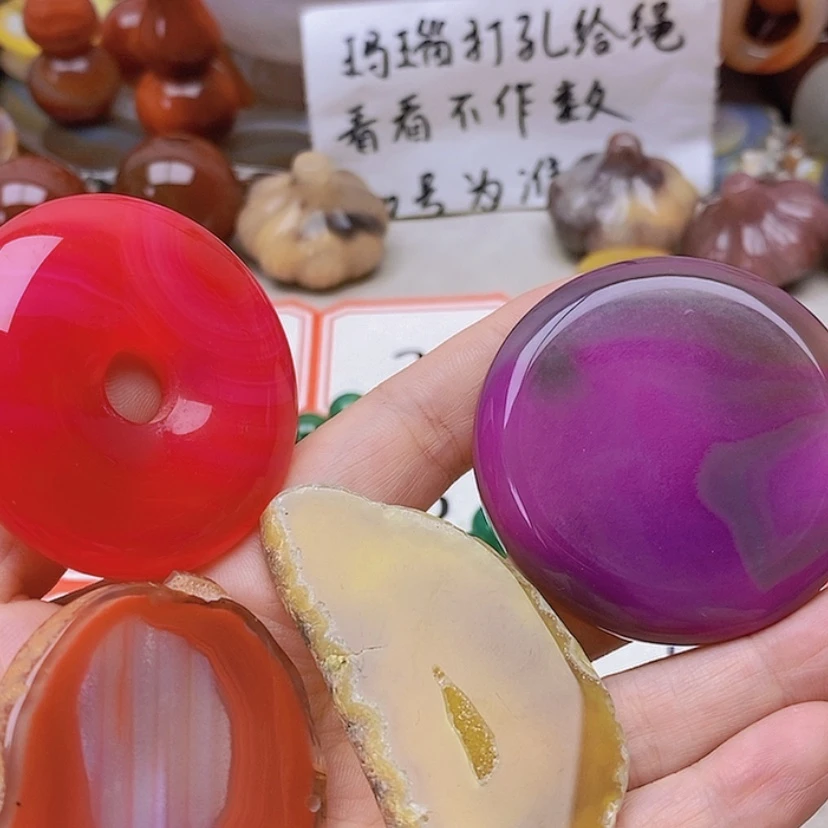 【闪购商品】未镶嵌玛瑙/玉髓珠宝半成品杠****?