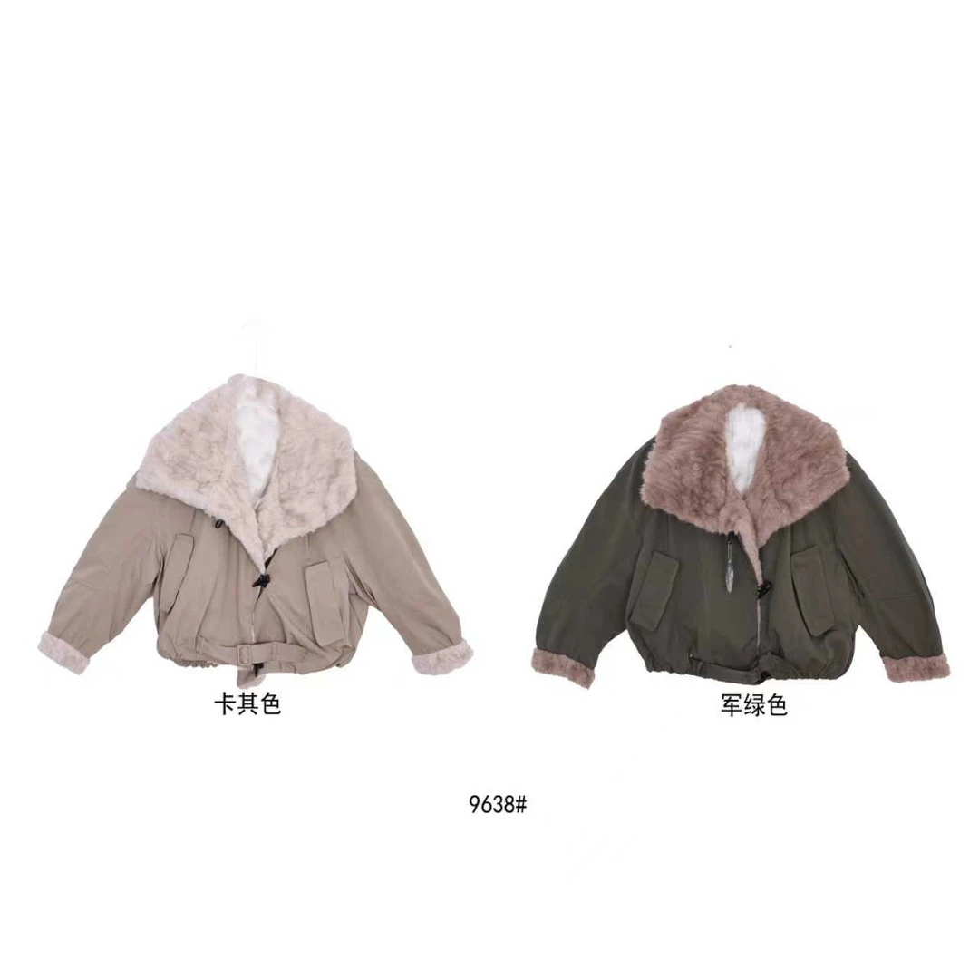 鑫燃Kiki 时尚翻领百搭90白鸭绒外套 9638 BSG 【F】