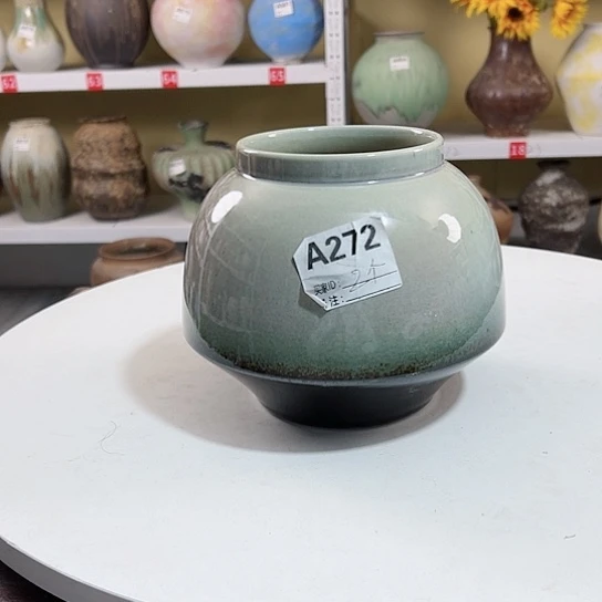 瓶高17口12。陶瓷花瓶摆件摆件。272