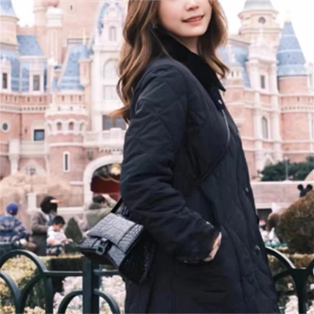 【钟哥专属】南油高端经典秋冬新款灯芯绒领高定制棉服女