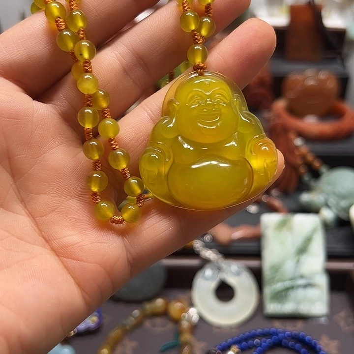 未镶嵌岫玉吊坠，挂件，