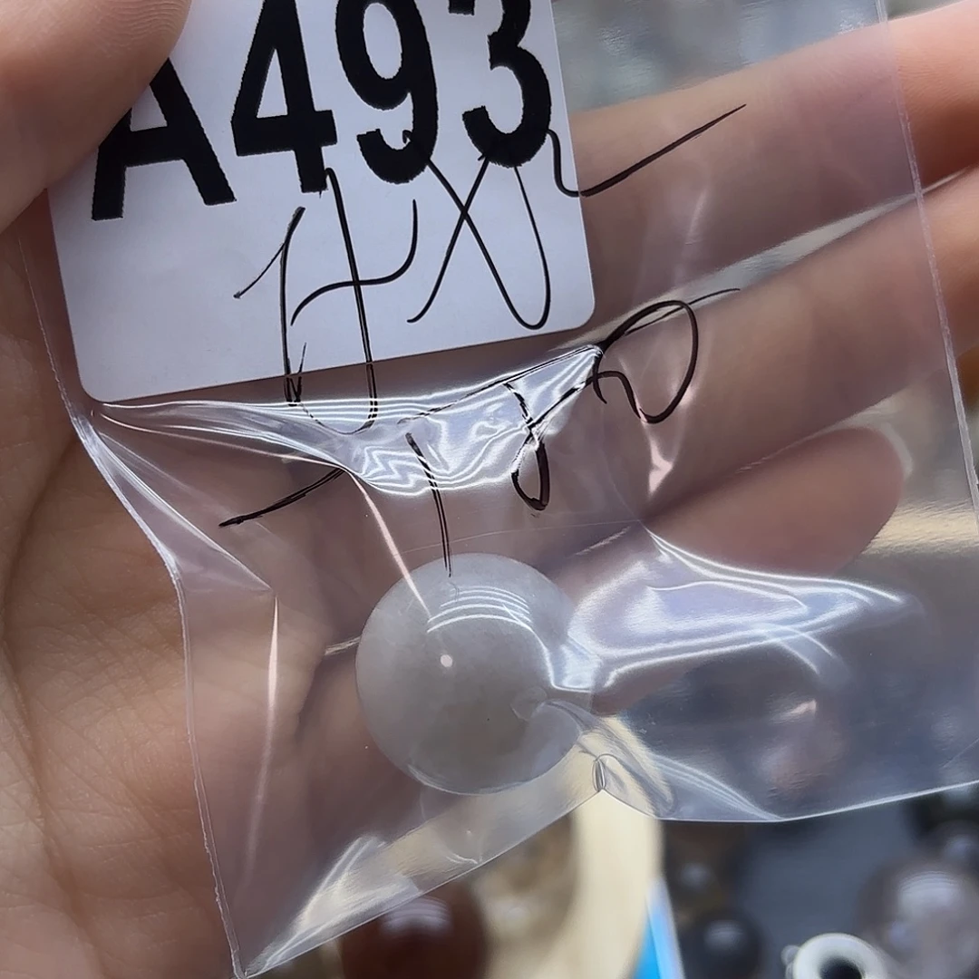 菠***雾紫晶珠宝半成品未镶嵌493