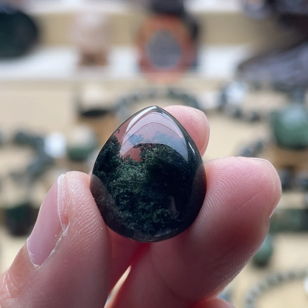 水晶颈饰未镶嵌绿幽灵吊坠