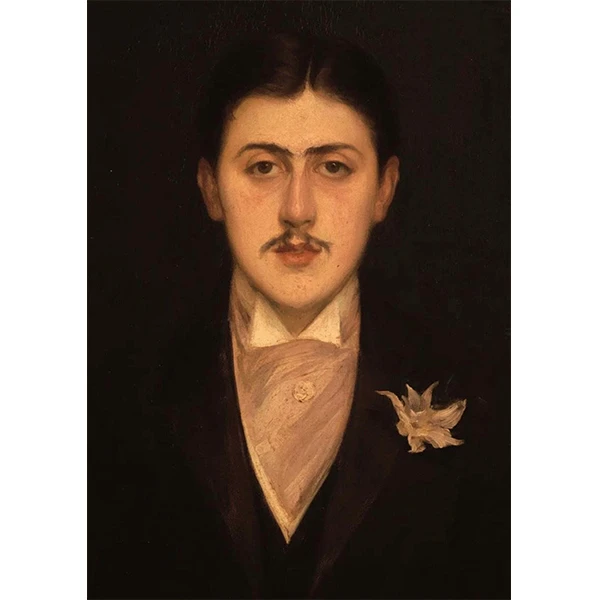 马塞尔·普鲁斯特法国伟大作家海报Marcel Proust牛皮纸复古风格