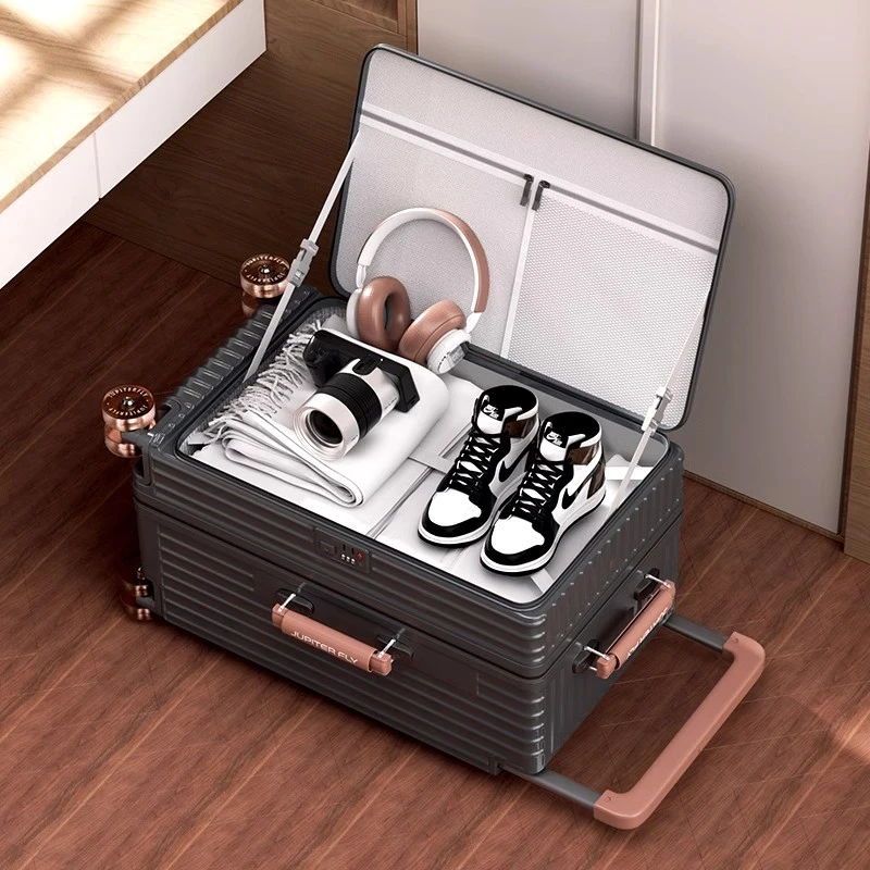 侧开盖行李箱可扩展28寸宽拉杆旅行箱20寸登机箱24寸拉杆箱密码箱