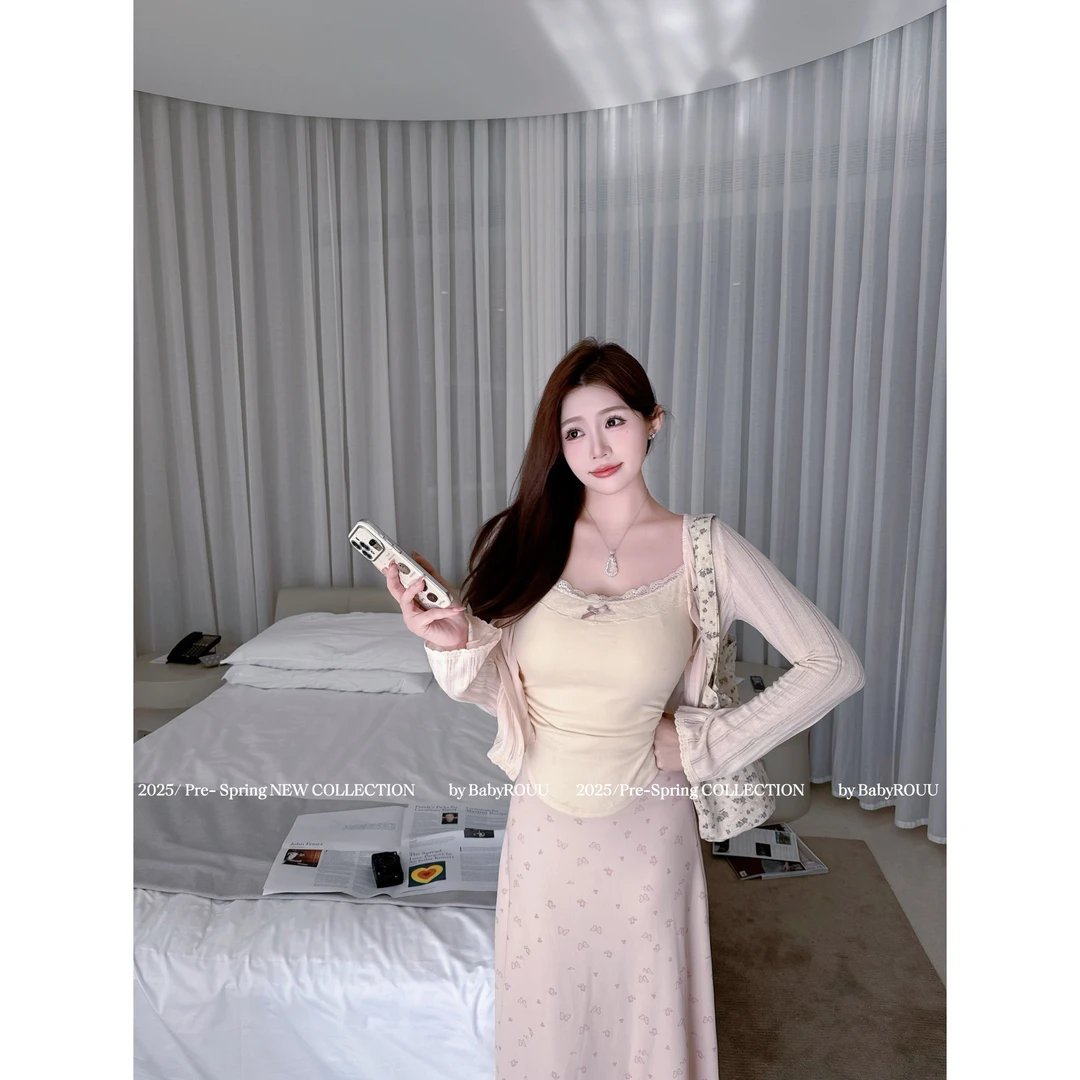 【漫芜山栀】温与柔敲舒适百搭好穿的春日温柔风三件套