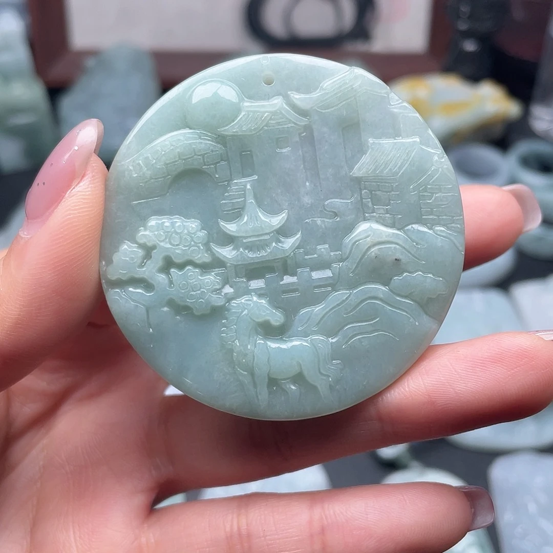 翡翠未镶嵌颈饰翡翠