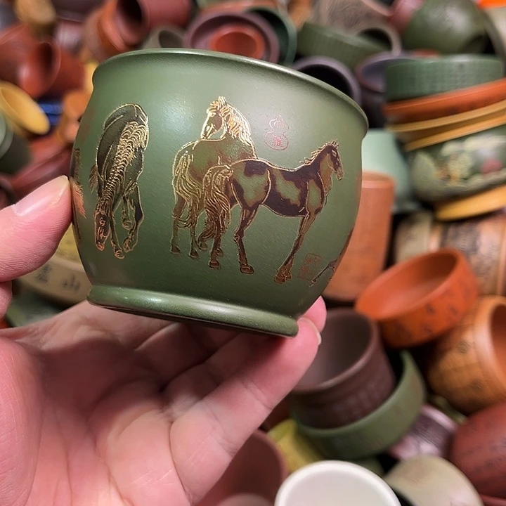 紫砂茶杯全手工紫砂主人杯