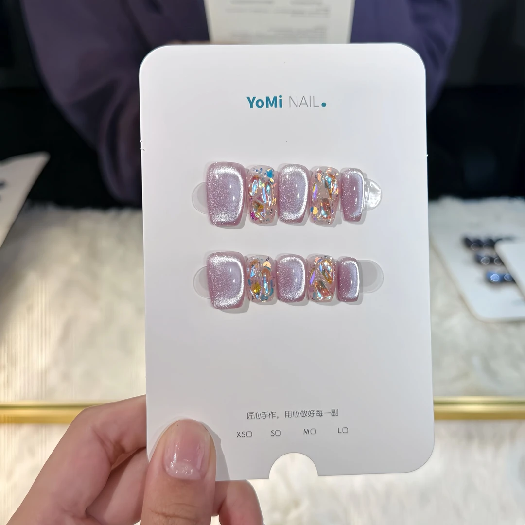 Yomi设计师专款【紫迷离】纯手工轻奢穿戴甲JD1601