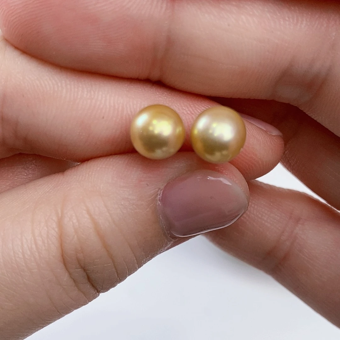 银S925镶嵌淡水珍珠耳饰