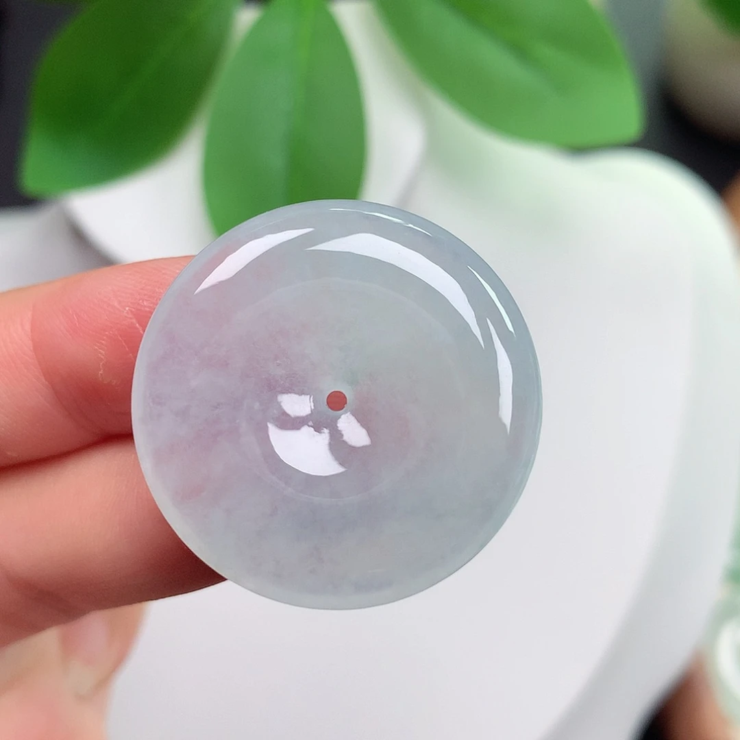 颈饰未镶嵌翡翠平安扣 29.6x5.7mm