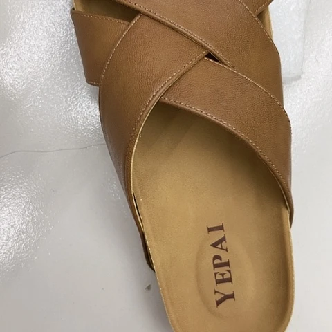 棕色39码也牌品牌拖鞋