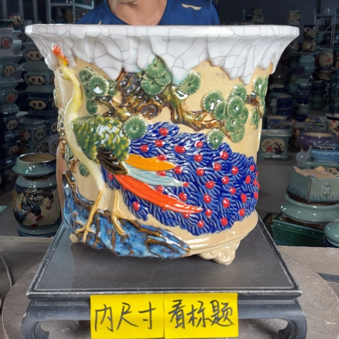 一风堂石湾花盆 内27*25
