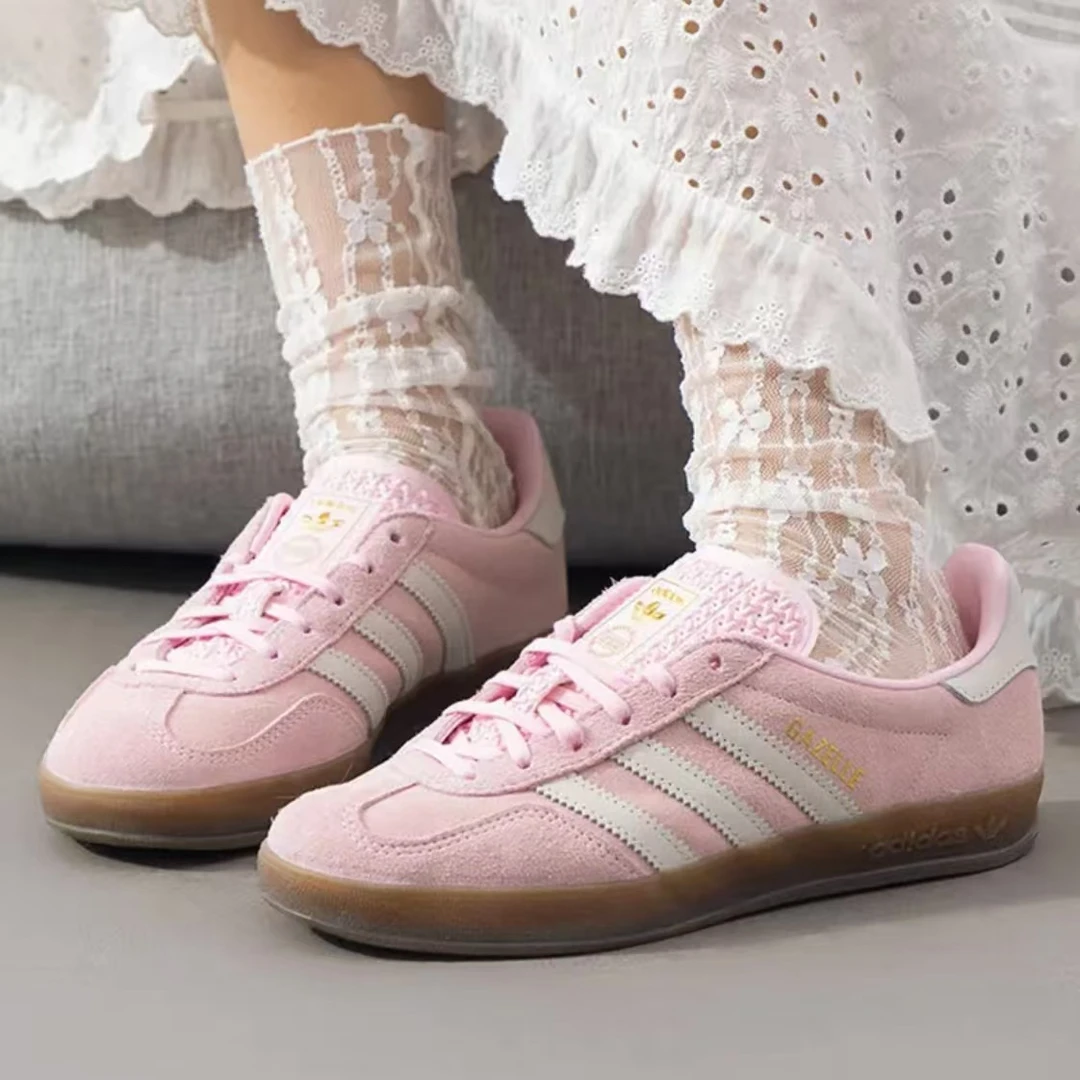 adidas/阿迪达斯三叶草女鞋GAZELLE 欧若风德训鞋「T头鞋」JI2716