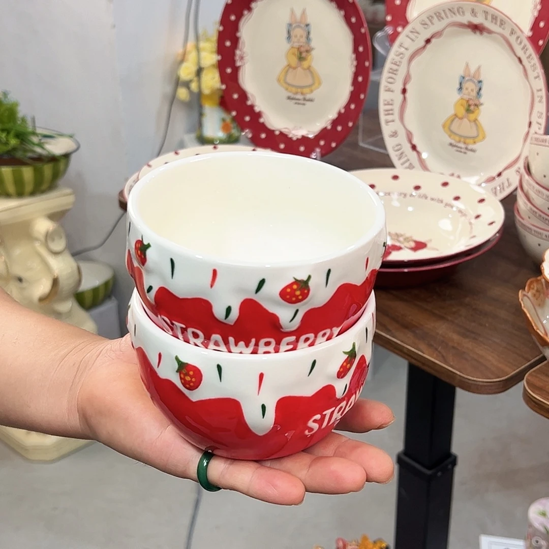 ****敏潮州陶瓷餐具微瑕4个