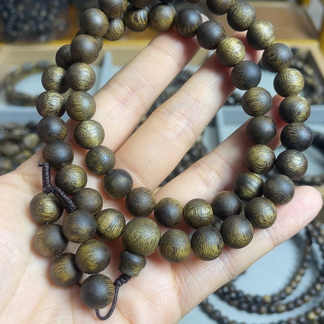 沉香沉香碎屑棋楠沉香老料双圈9mm花香蜜香