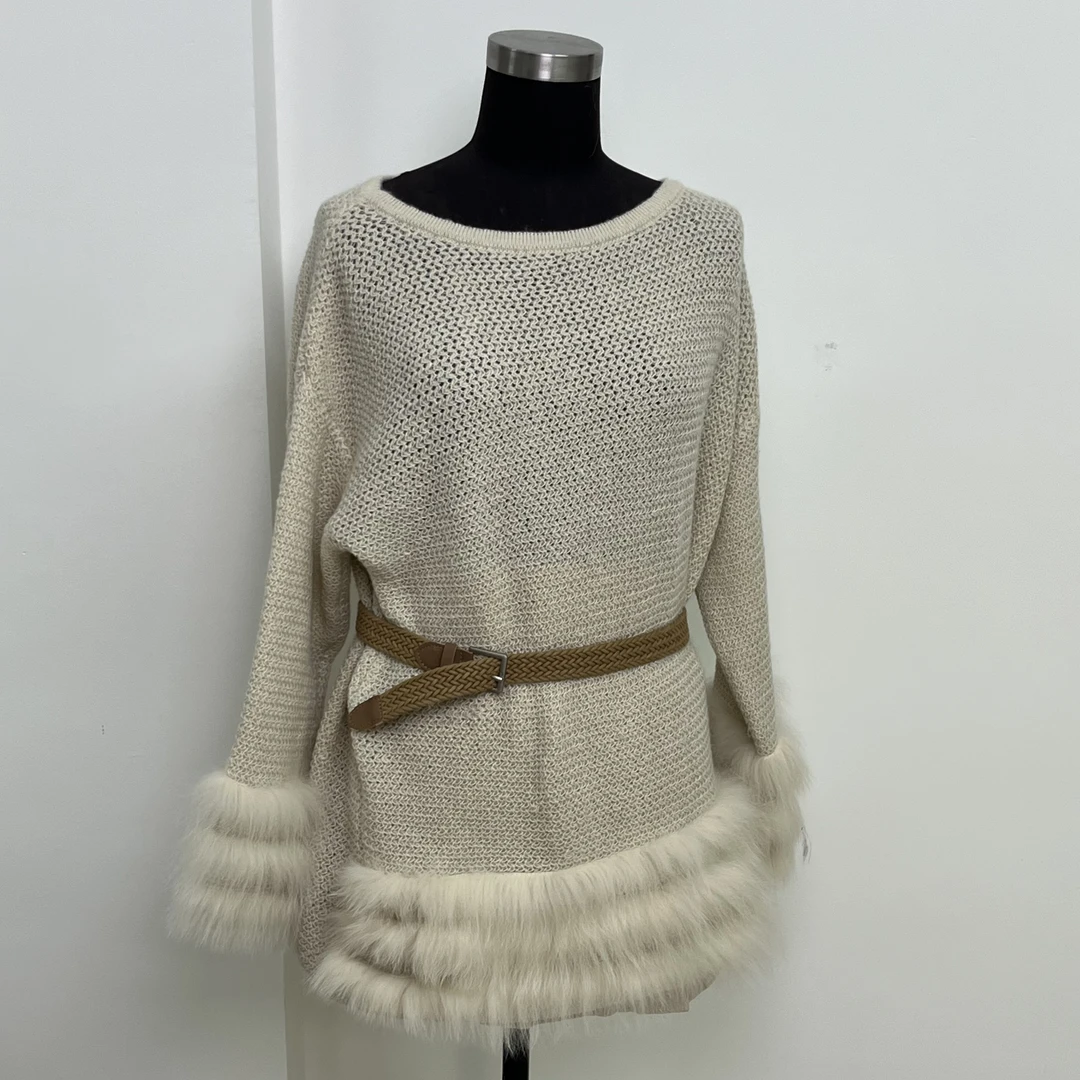 秋冬百搭针织衫女设计师款新款显瘦贴肤法式