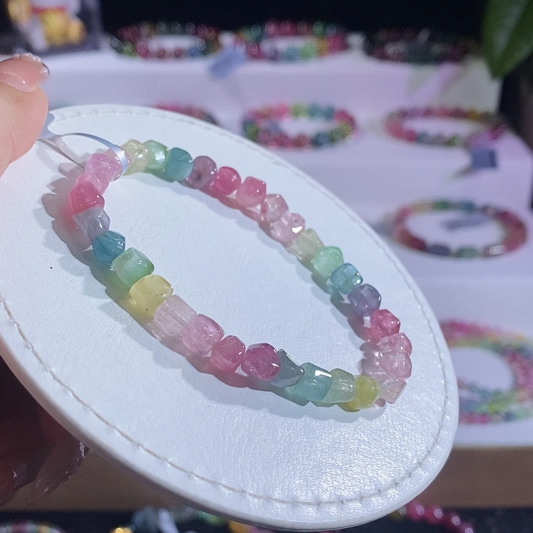 未镶嵌手链碧玺马卡龙