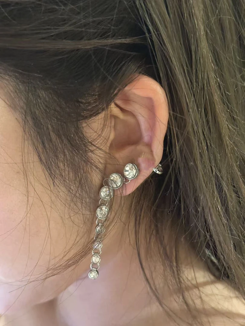 非金属珐琅耳饰 媛媛 韩系简约百搭搭配耳环#FL0905