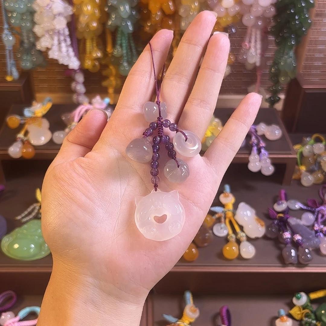 玛瑙/玉髓未镶嵌车挂